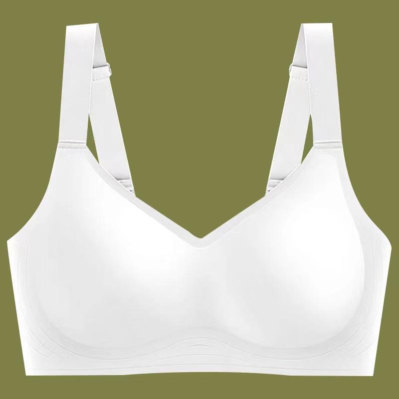 Zon Cross Russian Seamless Plus Size Wire-Free Support Anti-Sagging Slimming Bra for Women