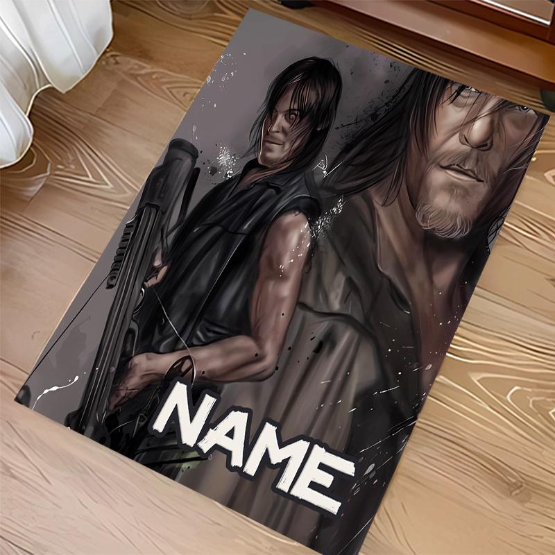 Custom Personalization The Walking Dead Print Area Rug - Soft, Washable Non-Slip Indoor Mat,Living Room,Home&Office Decorative Rug