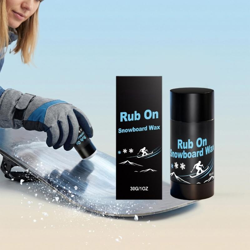 30g Portable Rub on Ski Snowboard Wax Rub On Quick Wax for Outdoors Portable Crosses Country Wax for Most Temperature