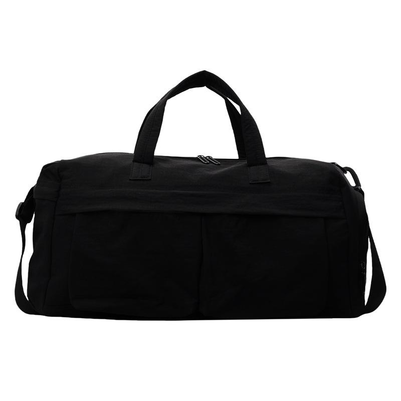 

Short-distance large-capacity travel bag, fashionable sports and fitness women s yoga bag, lightweight travel hand luggage bag чёрный