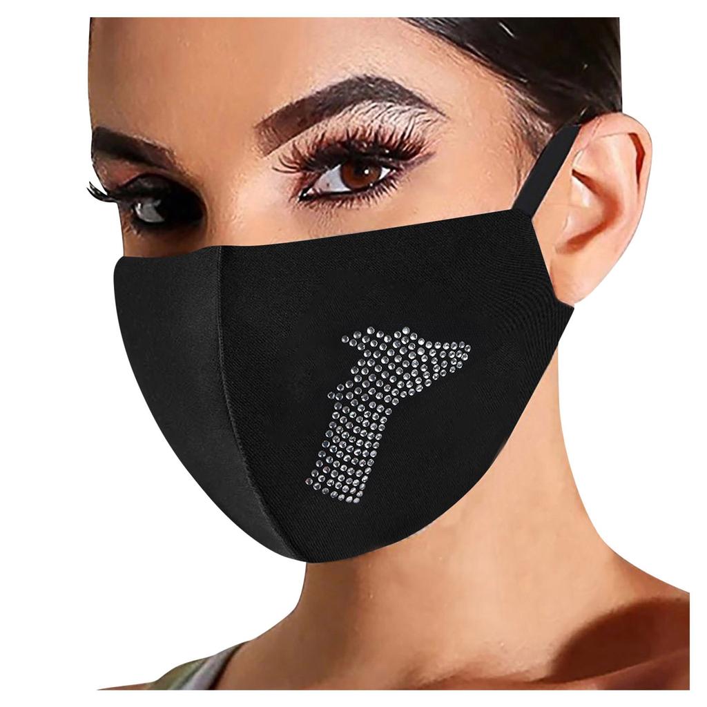 1 x modische Hot-Diamant-Druckmaske für Damen