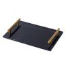 Natural Marble Tray With Handle Bathroom Sink Entryway Key Wallet Organizer Luxury Decorative Storage Dish