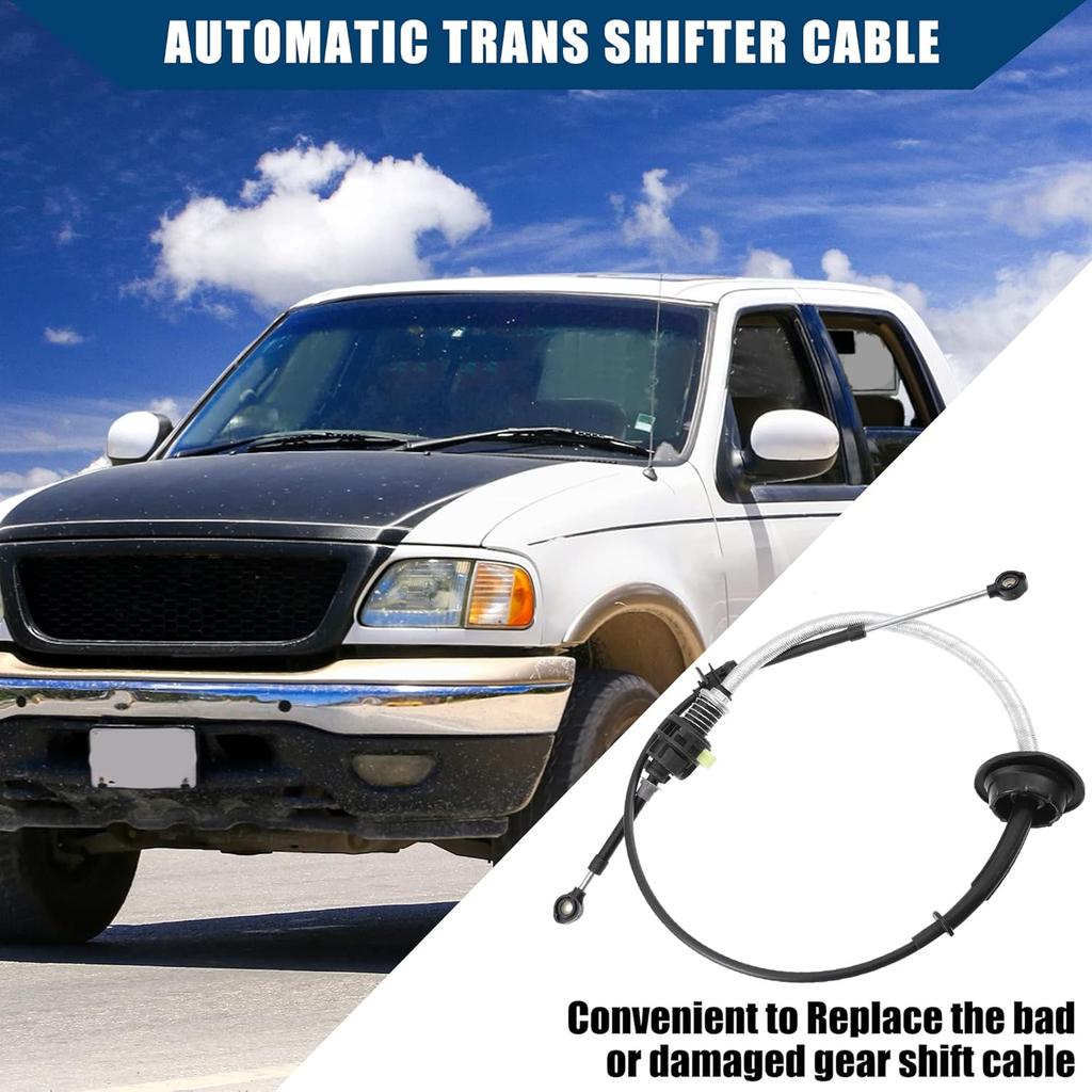 4L3Z-7E395-BA/Inner/Automatic Transmission Gear Shifter Cable for Ford F150 2004 / Auto Trans Control Lever Cable WO/Flow Thru Console/Plastic / 1