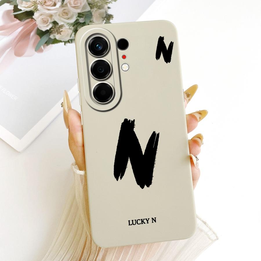 For Tecno Camon 50 Pro 4G Case Cover Lucky A-Z Letters Soft Silicone Coque Phone Case For Tecno Camon50 50Pro CN5C N5c Cases