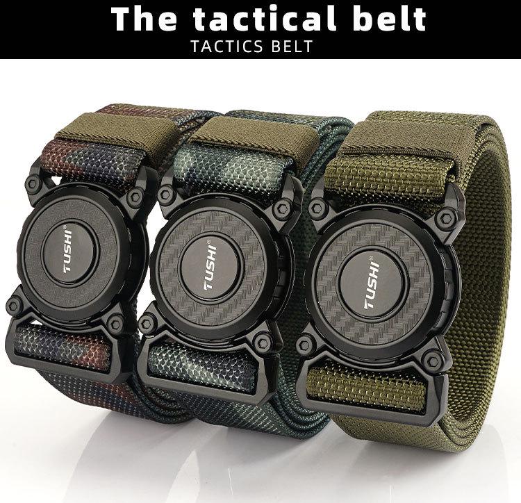 Quick-Release Nylon Tactical Belt for Workwear & Outdoor Training