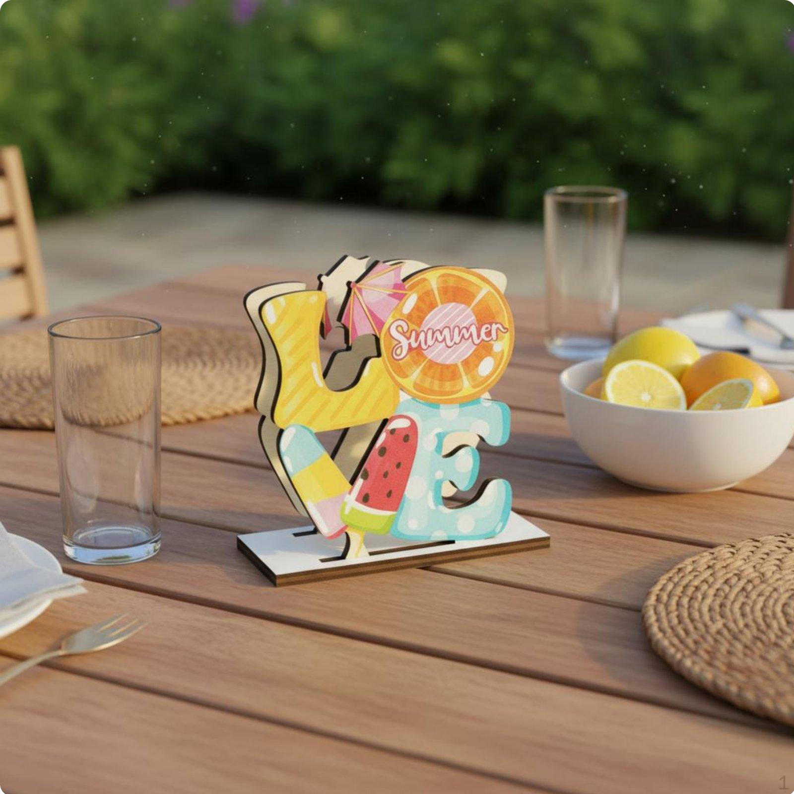Decorative Wooden Tissue Stand Innovative Design Summer Themed Napkin Holder Multiple Designs Scm2526