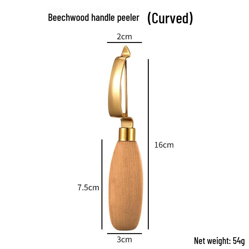 ZISIZ 304 Stainless Steel Melon Baller & Curved Peeler Set