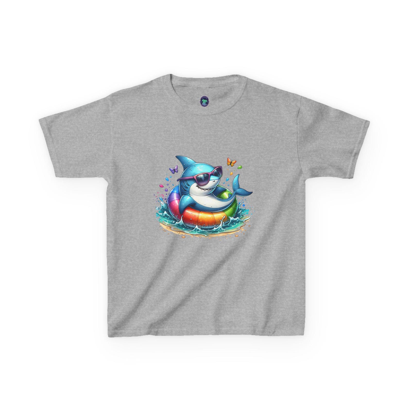 Ocean Adventure Kids Graphic Tee: Whale Shark Summer Beach Vacation T-Shirt Gift for Children 160