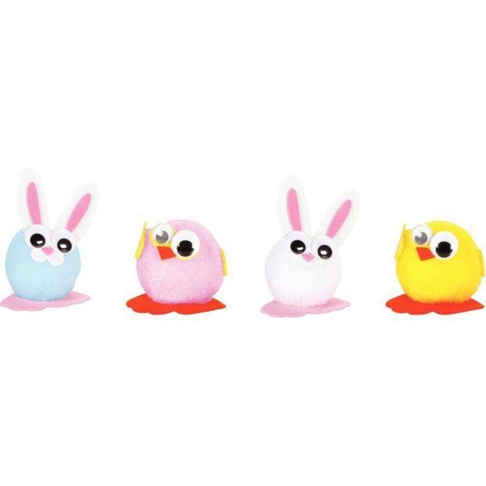 Kit 24 pompons de Pâques