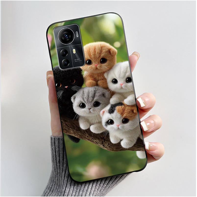 Casing For ZTE Blade A72s A7050/V41 Smart Case Luxury Dragon Cute Cool Boys Girls Black Matte Soft TPU Silicone Shell Back Cover