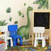 Kreative und niedliche Dinosaurier- und tropische grüne Pflanzen Kinderzimmerdekoration und Verschönerungsaufkleber