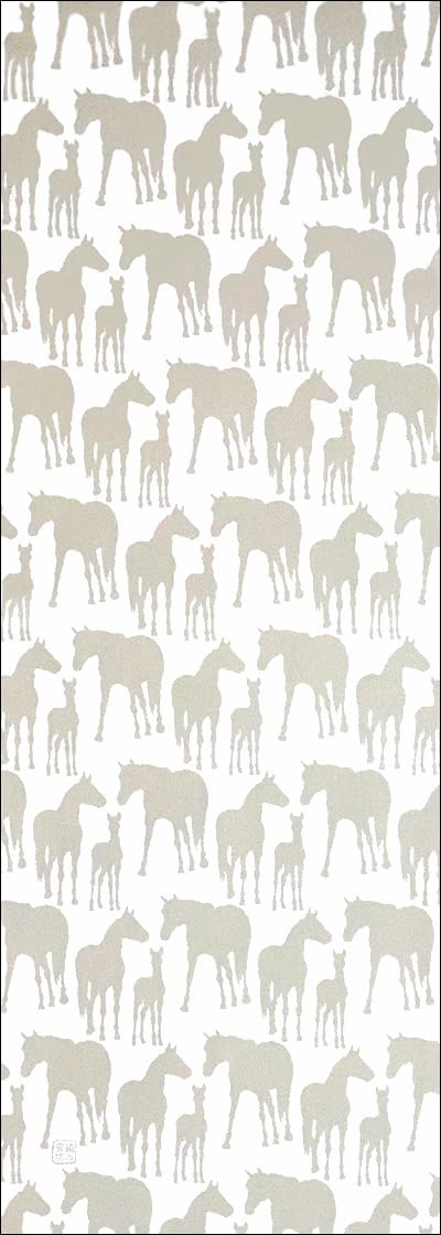 

Dyeing Anbo Hand Towel Gray Authentic Dyed Cotton Tokuoka Made in Japan 35cm x 100cm Horse (White) 100%