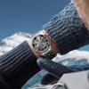 FORSINING Original Gold Skeleton Mechanical Man Watch Automatic Movement Clock Luxury Stainless Steel Men's Watches