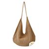 Large Capacity Woven Underarm Bag Women's New Vacation Beach Bag Knitted Hollow Shoulder Bag Tote Bag