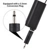 Wireless Microphone System Receiver with Handheld Microphone, 2 Microphones, Rechargeable Wireless Microphone, Anti-Howling, Digital Display, U-Band, 