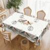 Spring And Summer Four Seasons Fresh Pastoral Flower And Bird Tablecloth, Round Dining Table Cloth, Restaurant Decorative Cloth Cherry Blossom Bird