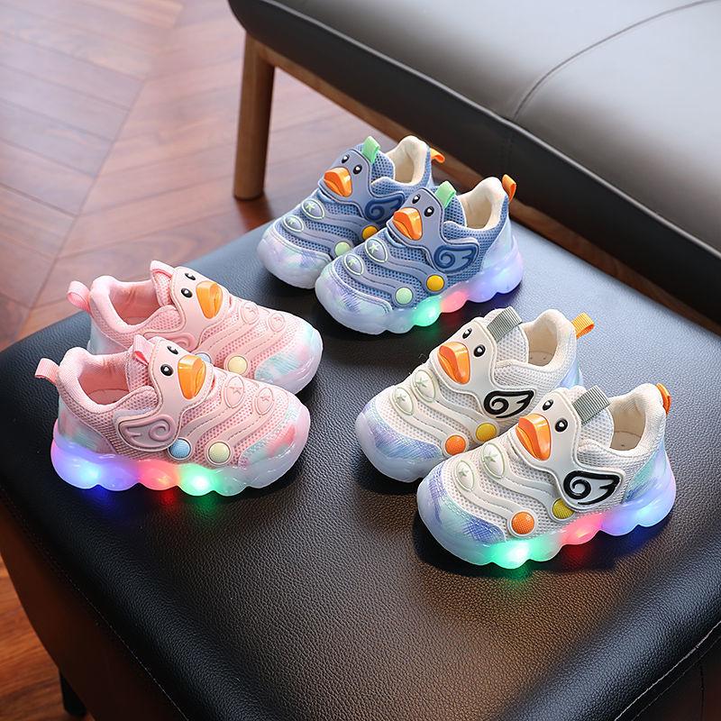 2025 Luminous Cartoon Sneakers: Soft Sole LED Light Up Shoes for Toddlers and Kids