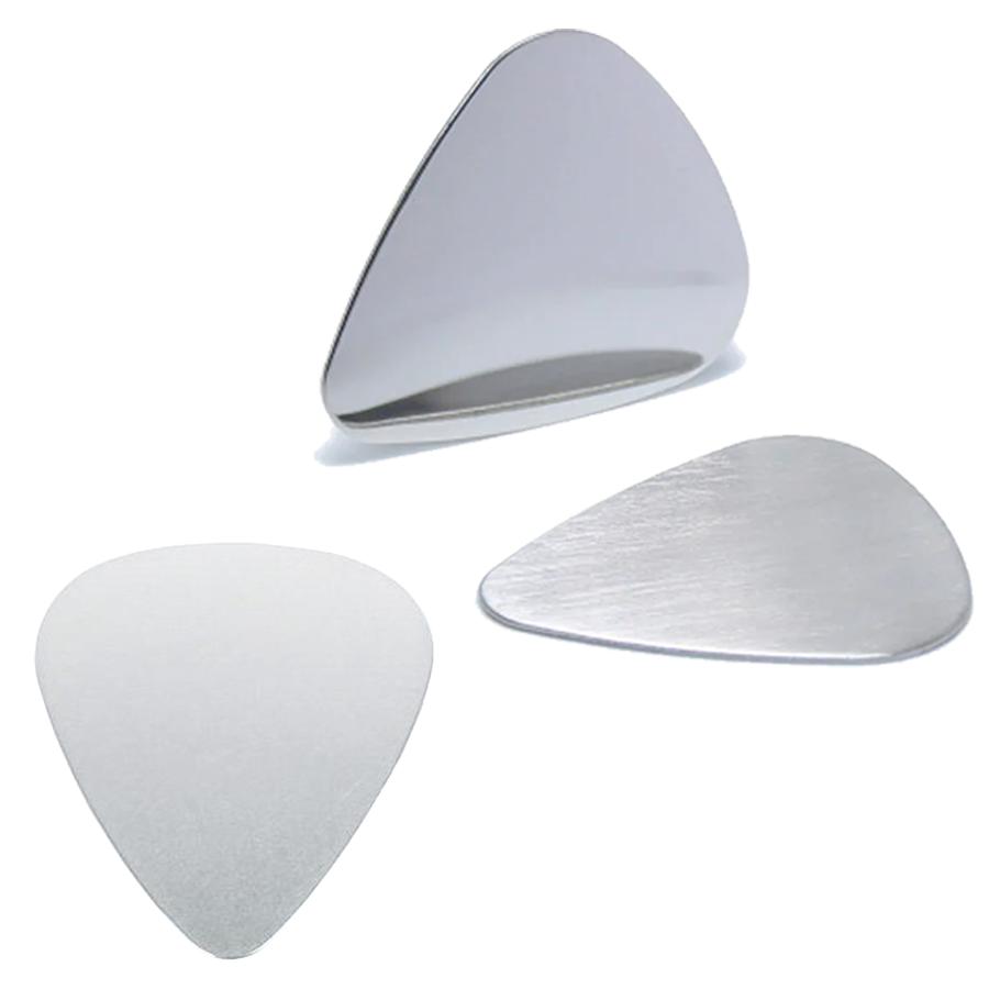 6/12pcs Stainless Steel Guitar Picks String Instrument Mental Paddles for Bass Ukulele Musical Universal Accessories XJM
