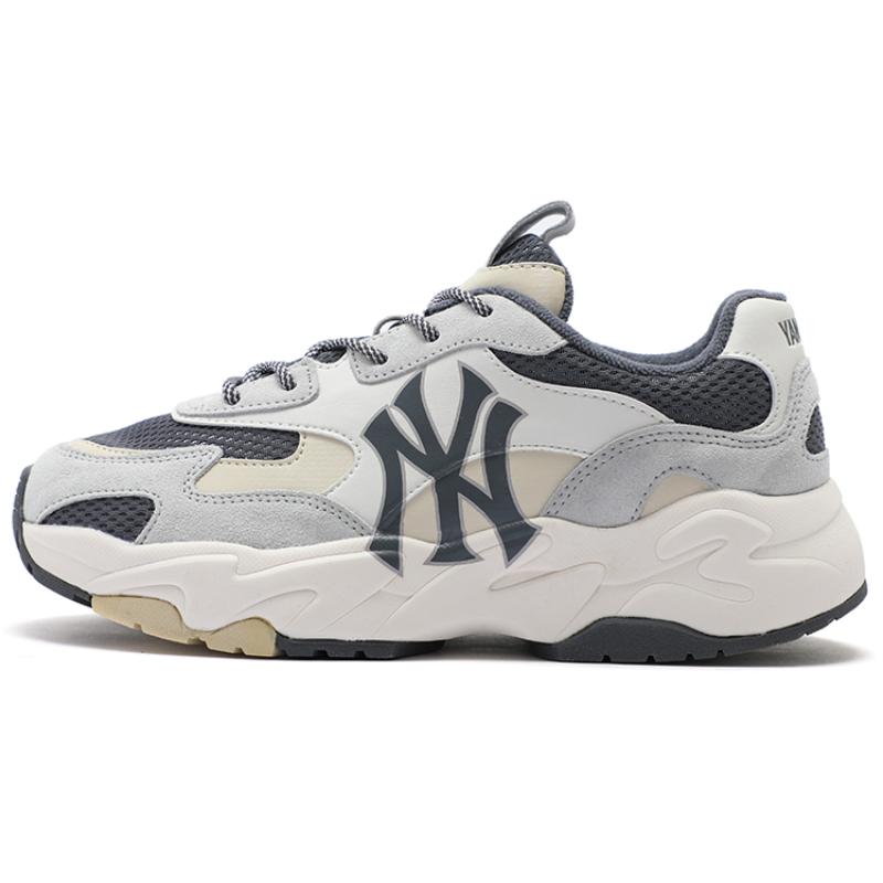 

MLB Big Ball Chunky Textile, Artificial Leather Cushioning Height Increasing Low top Chunky Sneakers Unisex Gray Sneakers 3ASHC3S1N-50CGS 45