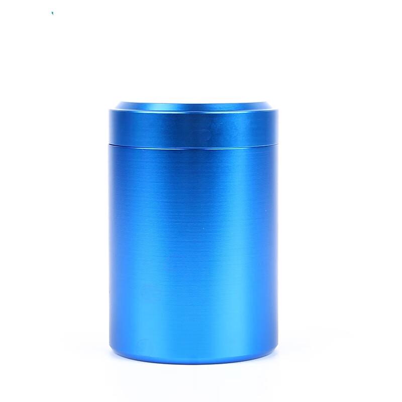 

Small Sapphire Blue Pottery Tea Caddy
