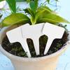 20pcs Garden Plant Labels Plastic Plant T-type Tags Marker 60*100mm Flower Seedling Potted Bonsai Succulent Garden Label White