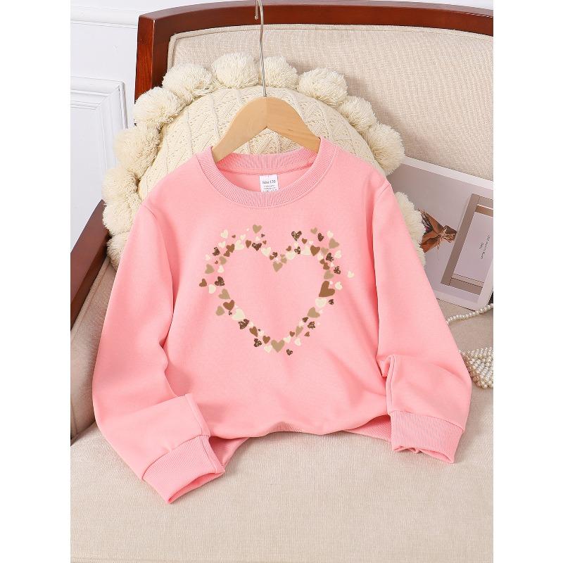 Kids Sweatshirt Crew Neck Fashion Sweatshirt, Autumn and Winter Top, Children's Long Sleeved T-shirt, Casual