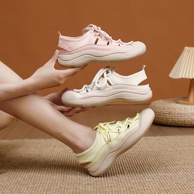 Summer Women Sport Sandals Retro Thick Soles Hollow Out Shoes Female Autumn New Breathable Comfortable Shoes Zapatillas Mujer