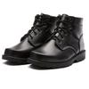 Xunzhanying Men's Winter Steel Toe Wool-Lined Leather Boots