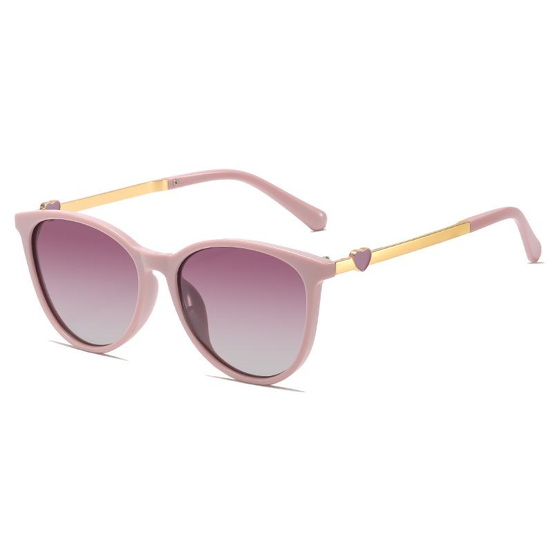 Heart-Shaped Small Frame Sunglasses Retro Small Fragrant Style Personalized Sunglasses Women'S College Style Small Fresh Glasses