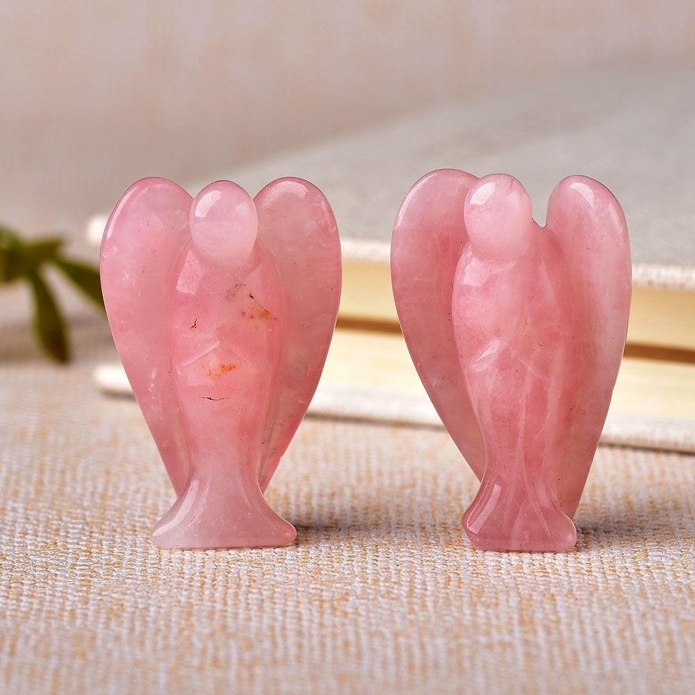 

Ангел DIY Исцеляющий камень Натуральный хрусталь Ангел Резьба Ремесло Фэншуй Орнаменты Ангел Статуэтка Ангела