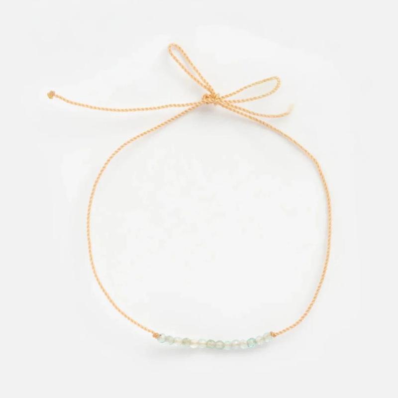 

Personalized Bracelet Fashionable Transparent Glass Beads Pendant Woven Rope Bracelet Color Retention