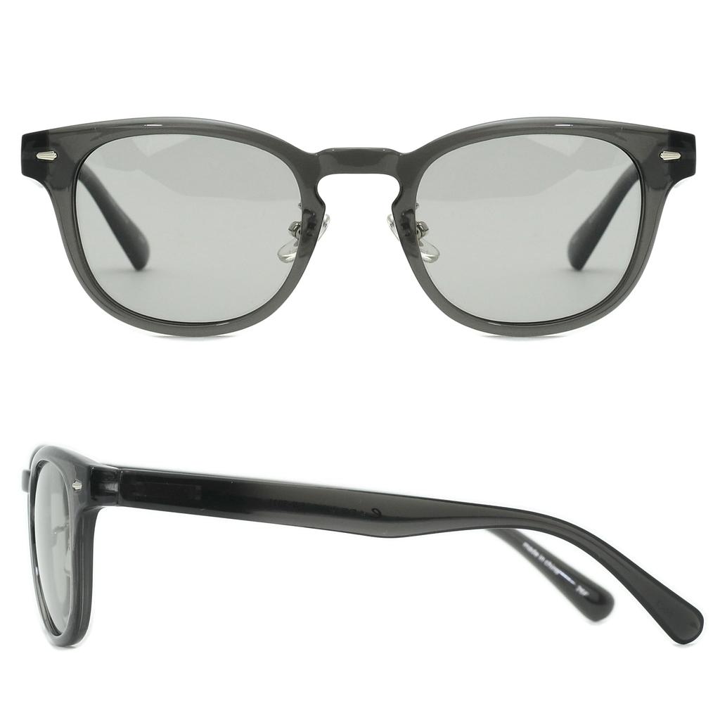 [EYE WAVE] Men's Polarized Photochromic Sunglasses, UV400 Protection, Ultra-lightweight, Asian Fit, Unisex, Dark Gray