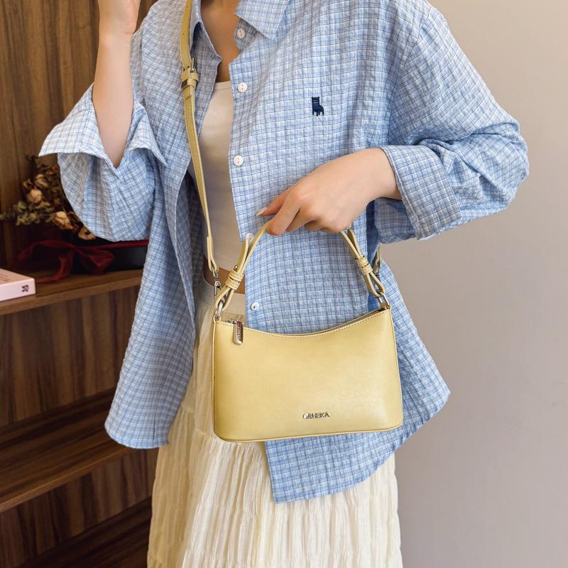 Premium sense simple hand bag women's summer new niche fashion one shoulder messenger bag dumpling bag