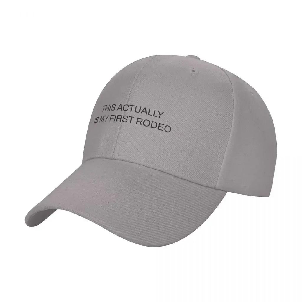 This Actually Is My First Rodeo Baseball Cap New Hat Thermal Visor tea Hat Christmas Hat Women's Men's