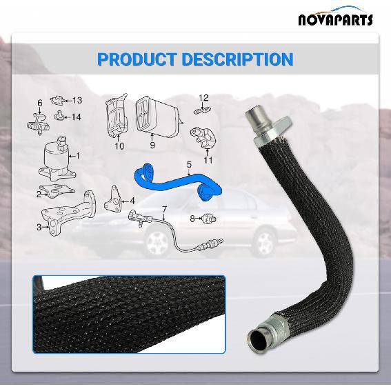 EGR Valve Pipe for Chevy Malibu Lumina Impala Venture Oldsmobile Alero Buick Century Regal Pontiac Aztek Montana Grand Am Prix 3.1L 3.4L 3.8L