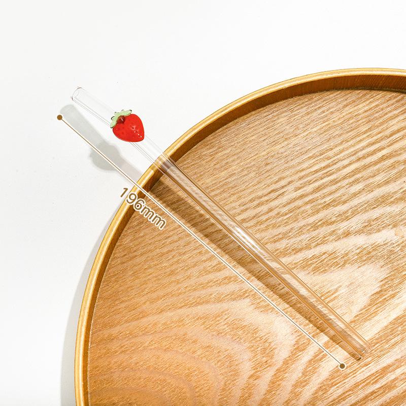 Flexible Glass Straw Set, Includes Cleaning Brush, Ideal For Milkshakes & Sodas, Perfect Gift For Birthdays & Weddings