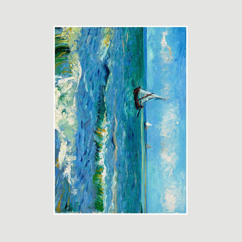 Modern Home Decor Famous Oil Painting Poster Vintage White Paper Poster Wall Art Pictures Living Room Bedroom Bar Cafe Decoration Mural