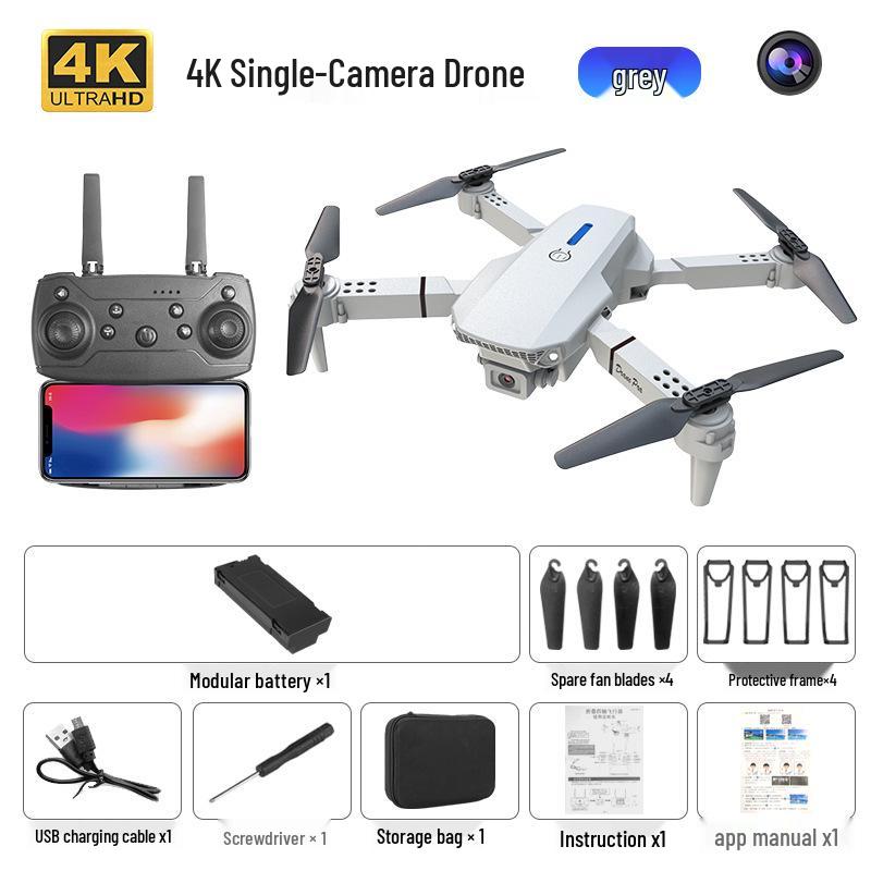E88 Faltbare Drohne mit Dual-4K-Kameras und Fernbedienung