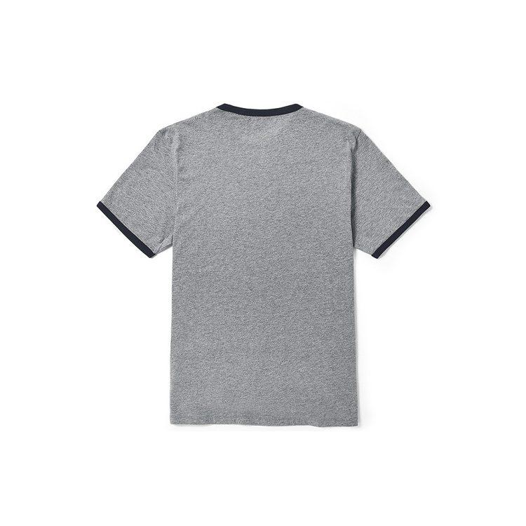 Timberland T Shirts Men's Gray Crew Neck Moderate Straight Fit A2B86052