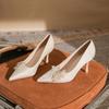 Woman 2026 Trend Luxury Pumps Pointed toe Party Ladies Shoes High Heels White Wedding Shoes Rhinestone Women's Shoes