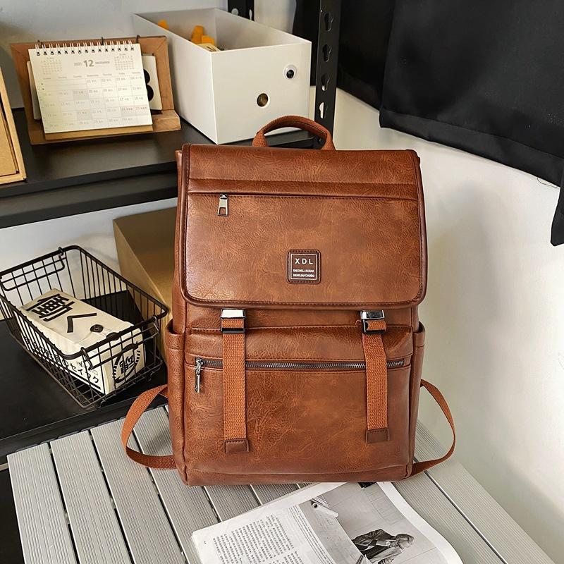 Dual Shoulder Bag, Men's Large Capacity Travel Bag, Fashionable and Trendy Korean Style, High School Student Schoolbag, Computer Backpack