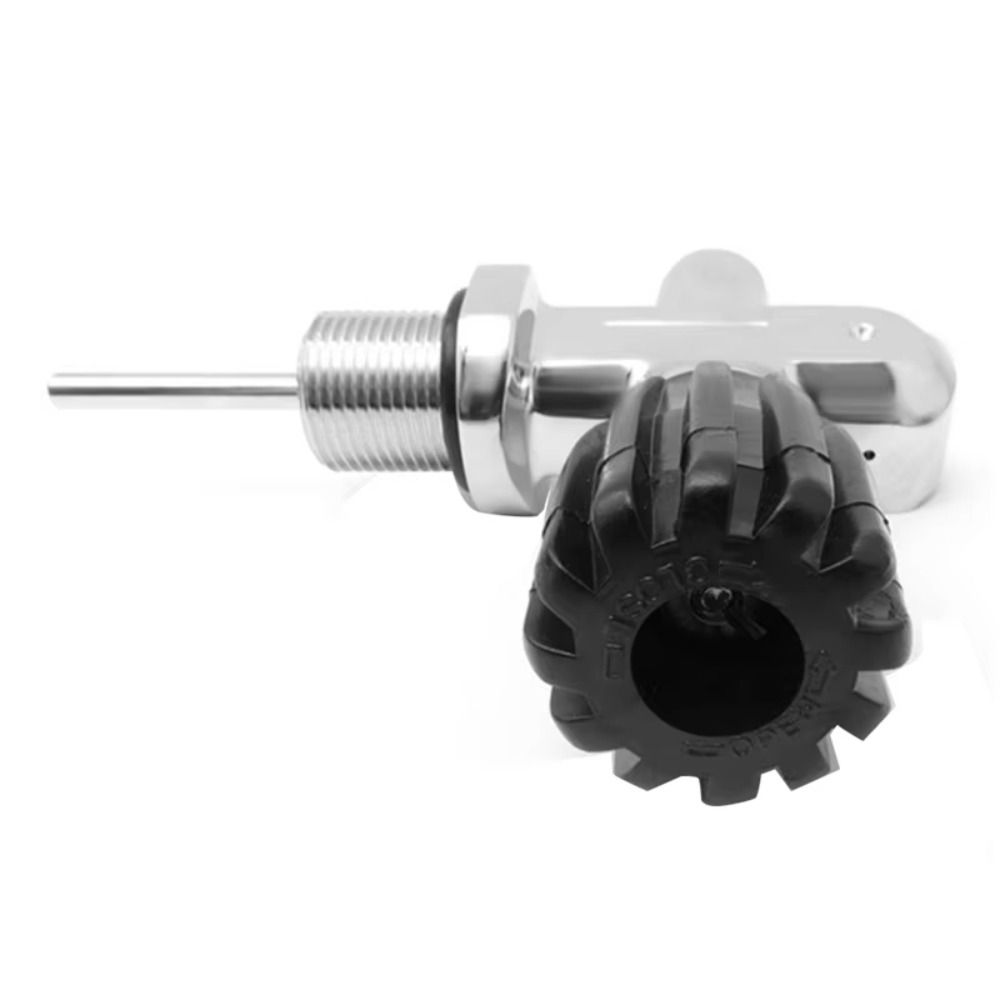 Silver Diving Tank Valve Metal 3000Psi 250Bar 3/4-14NPS Durable Replacement Spare Parts