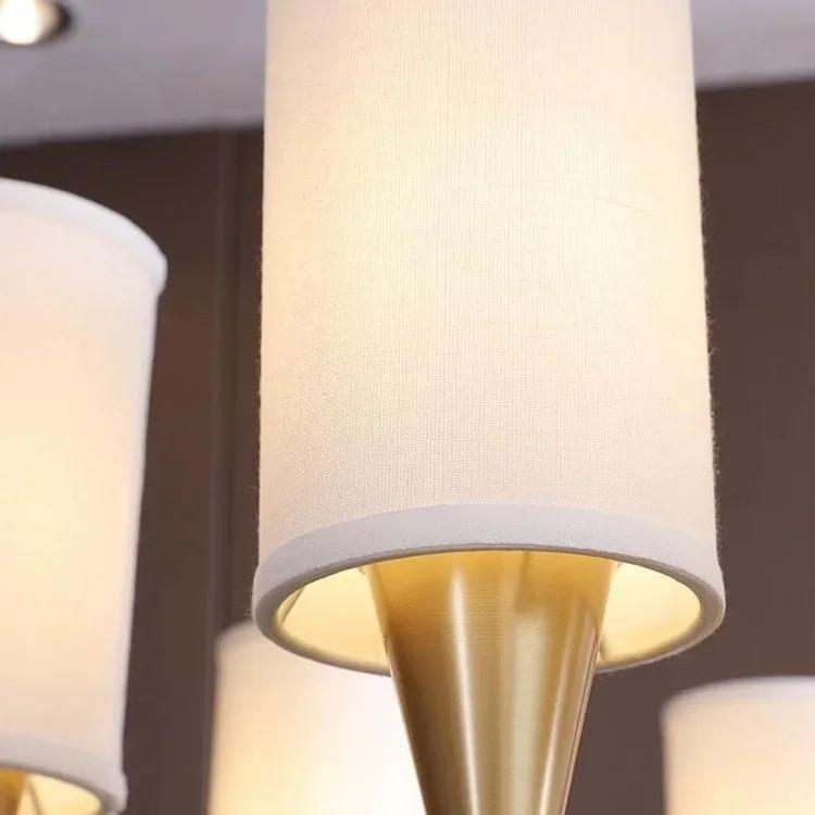 American Rural Ceiling Chandelier Lights Nordic Living Room Copper Pendant Lights Chinese Restaurant Bedroom Kitchen Lighting