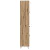 Highboard 2 pcs Artisan Oak Engineered Wood and Glass
