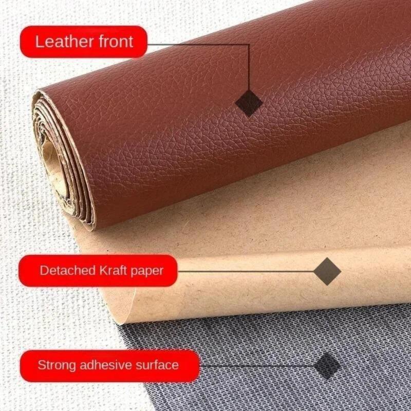 Self-Adhesive DIY Self Adhesive PU Leather Repair Patch 30X200 20X137 20*30 Fix Sticker for Sofa Car Seat Table Chair Bag Shoes Bed Home