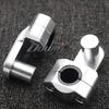 Anodized 2 Inch Pivoting Motorcycle Handlebar Riser For 7/8" 22mm Fat handleBars Clamp Universal