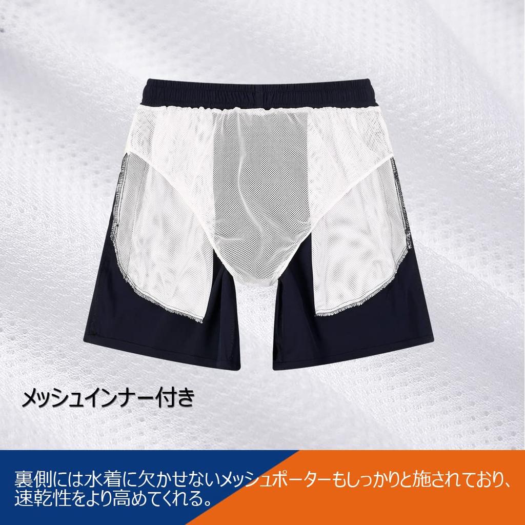 Swim Surf Inner Swim Board Large Black SL [SUNDAY ROSE] Men's Swimwear, Trunks, Trunks, Included, Plain, Quick-Drying, Trunks, Amphibious, Stylish,