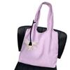 Sweet Women's Shoulder Bag Soft Shopping Bags Makeup Bags Solid Color Handbag  Girls