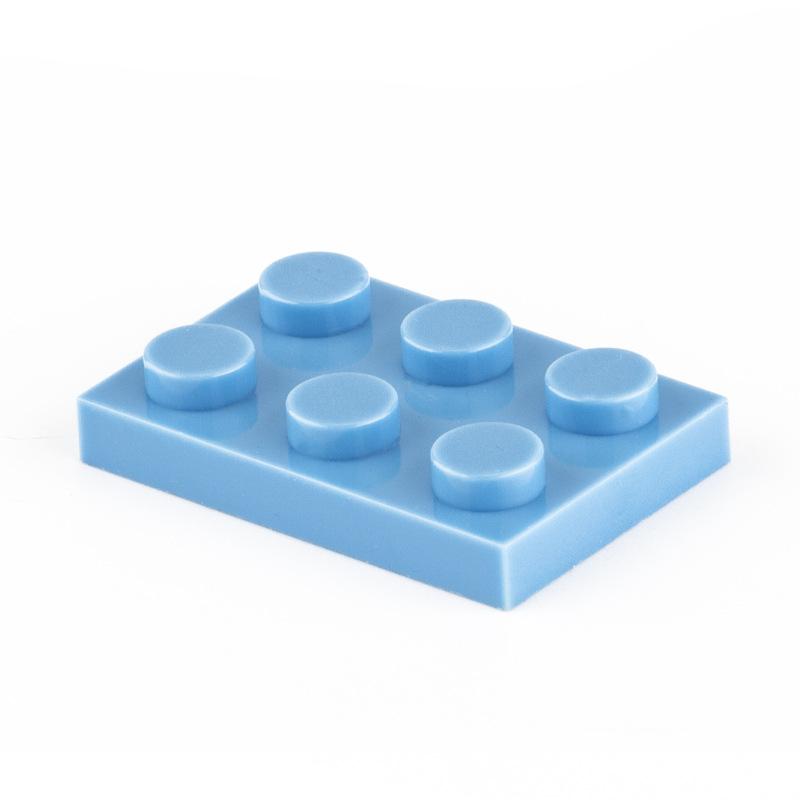 100 Pcs MOC Parts 3021 Plate 2 x 3 Compatible Bricks DIY Assmble Building Blocks Particle Kid Brain Toy Gift