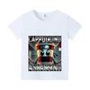 Italian Brainrot Animals Kids T-shirt Cappuccino Assassino Short Sleeve Tops for Kids Funny Meme Cute Tee Summer Clothing